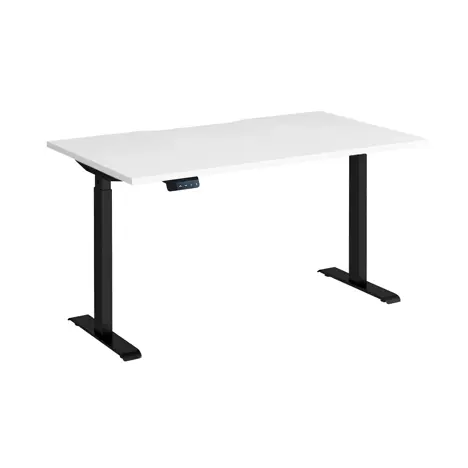 Elev8 Contract Straight Sit-Stand Desk - 1400 - Black - White